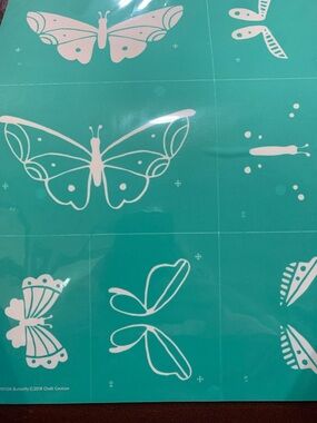 NIP Chalk Couture Butterfly Size B Stencil Cut Apart